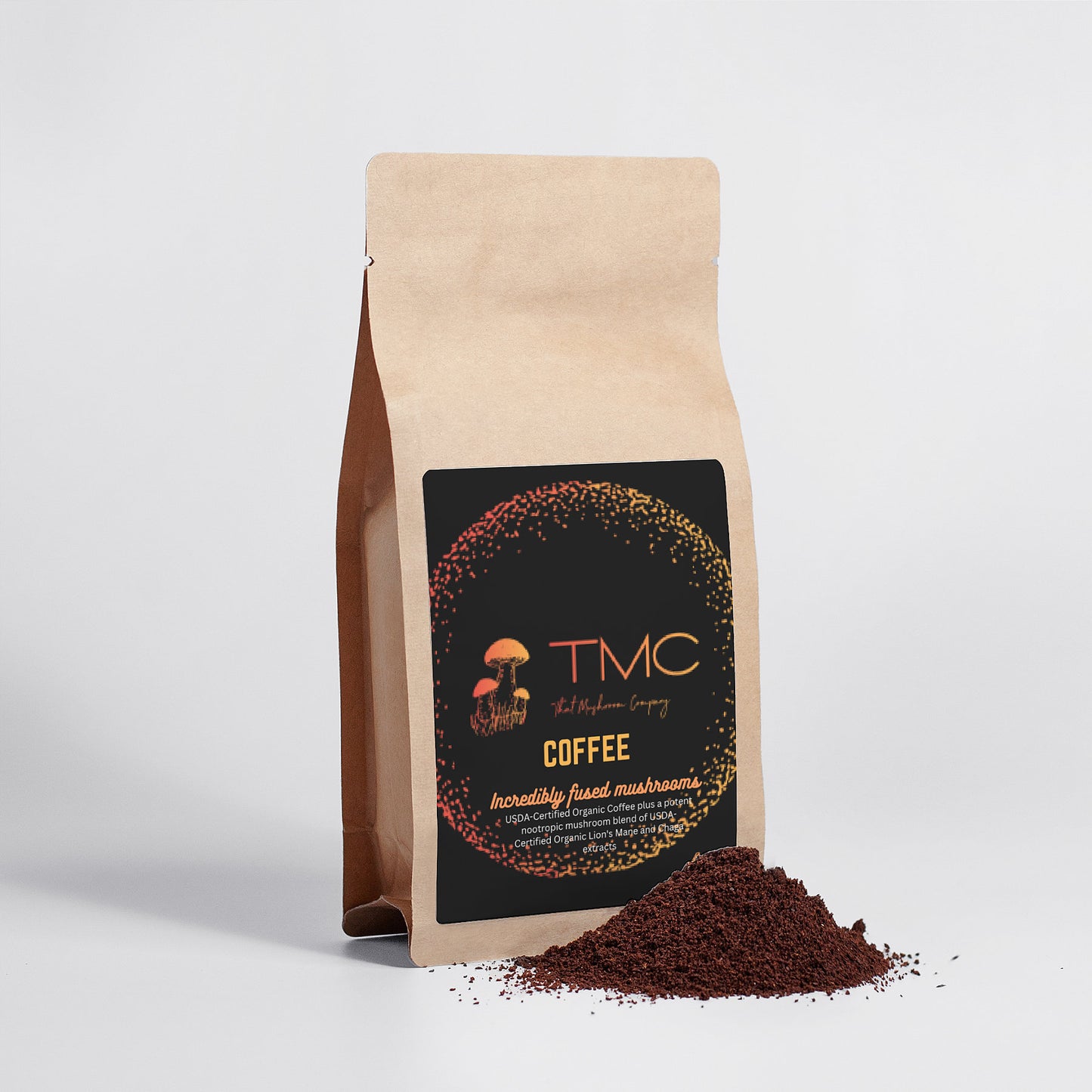 TMC fused mushrooms Coffee  - Lion’s Mane & Chaga 4oz