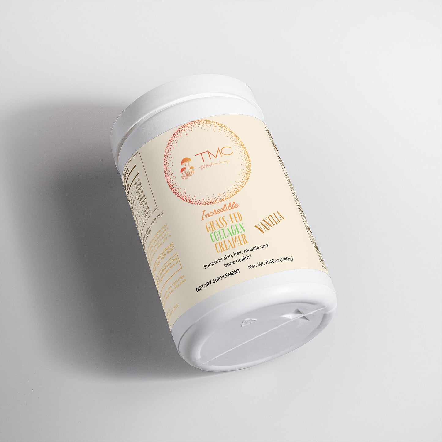 TMC Grass-Fed Collagen Creamer - Vanilla