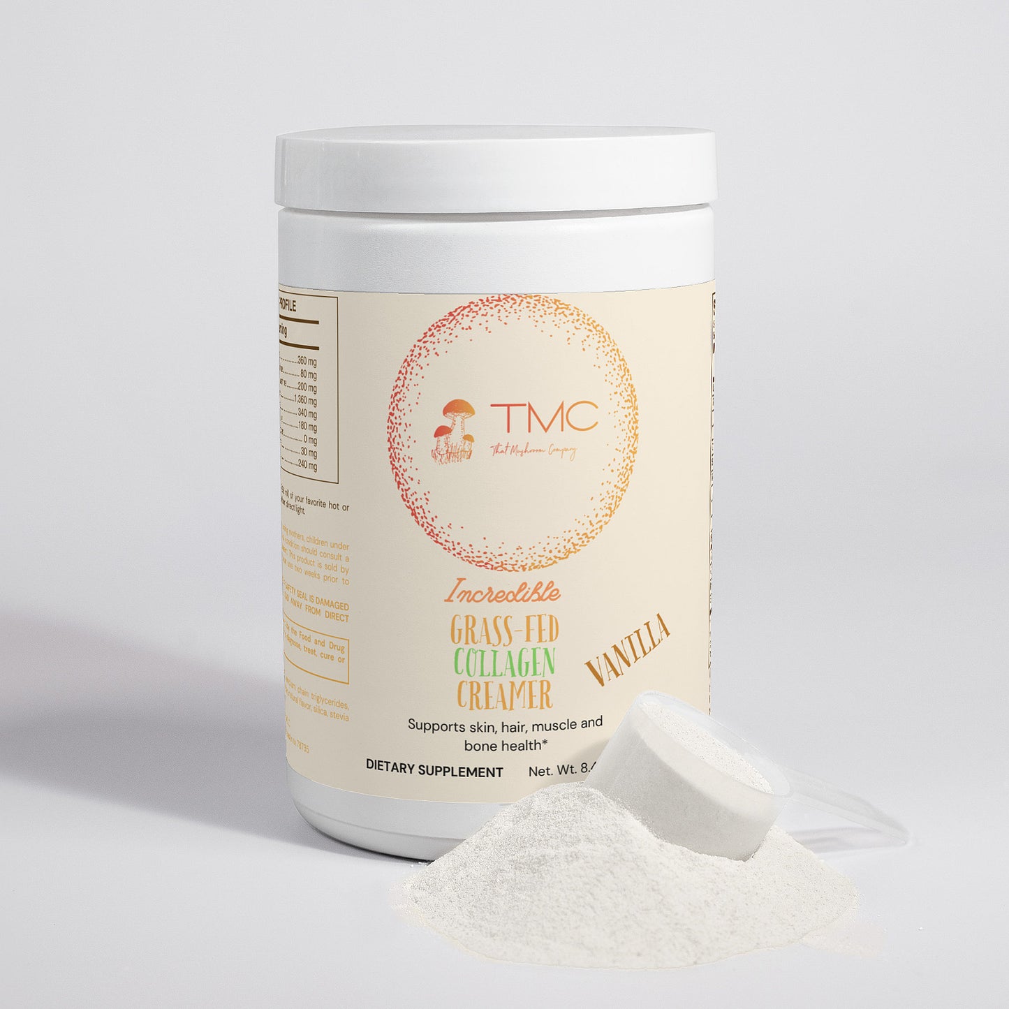 TMC Grass-Fed Collagen Creamer - Vanilla